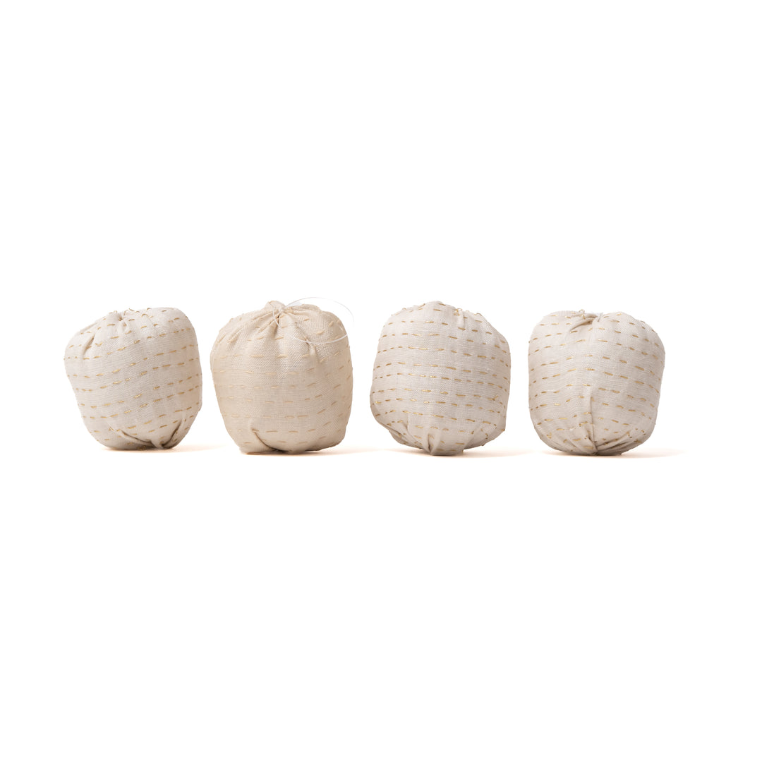 Ivory Ball Kantha Ornament
