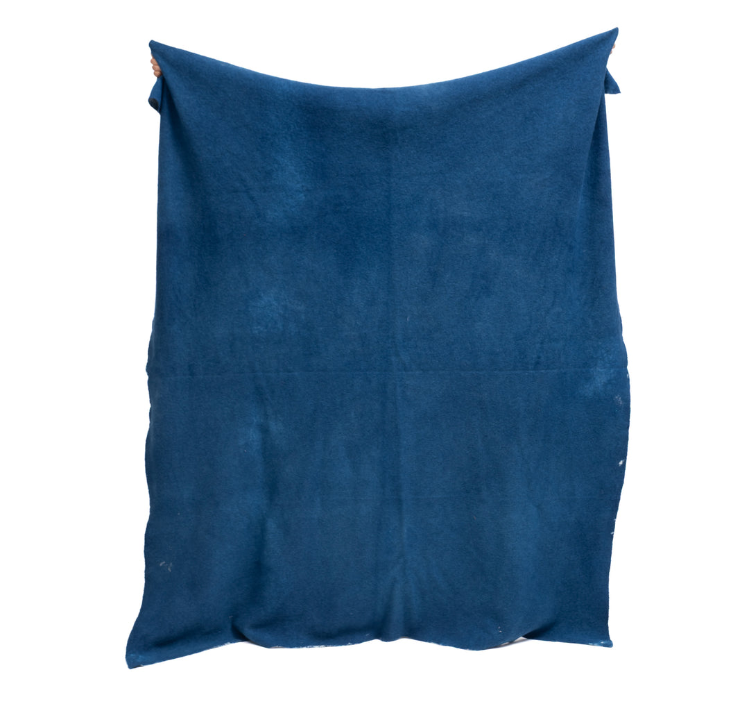 Indigo Melage Wool Mud Dye Throw