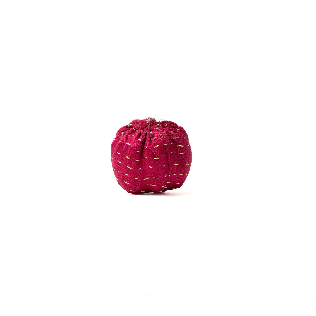 Red Ball Kantha Ornament