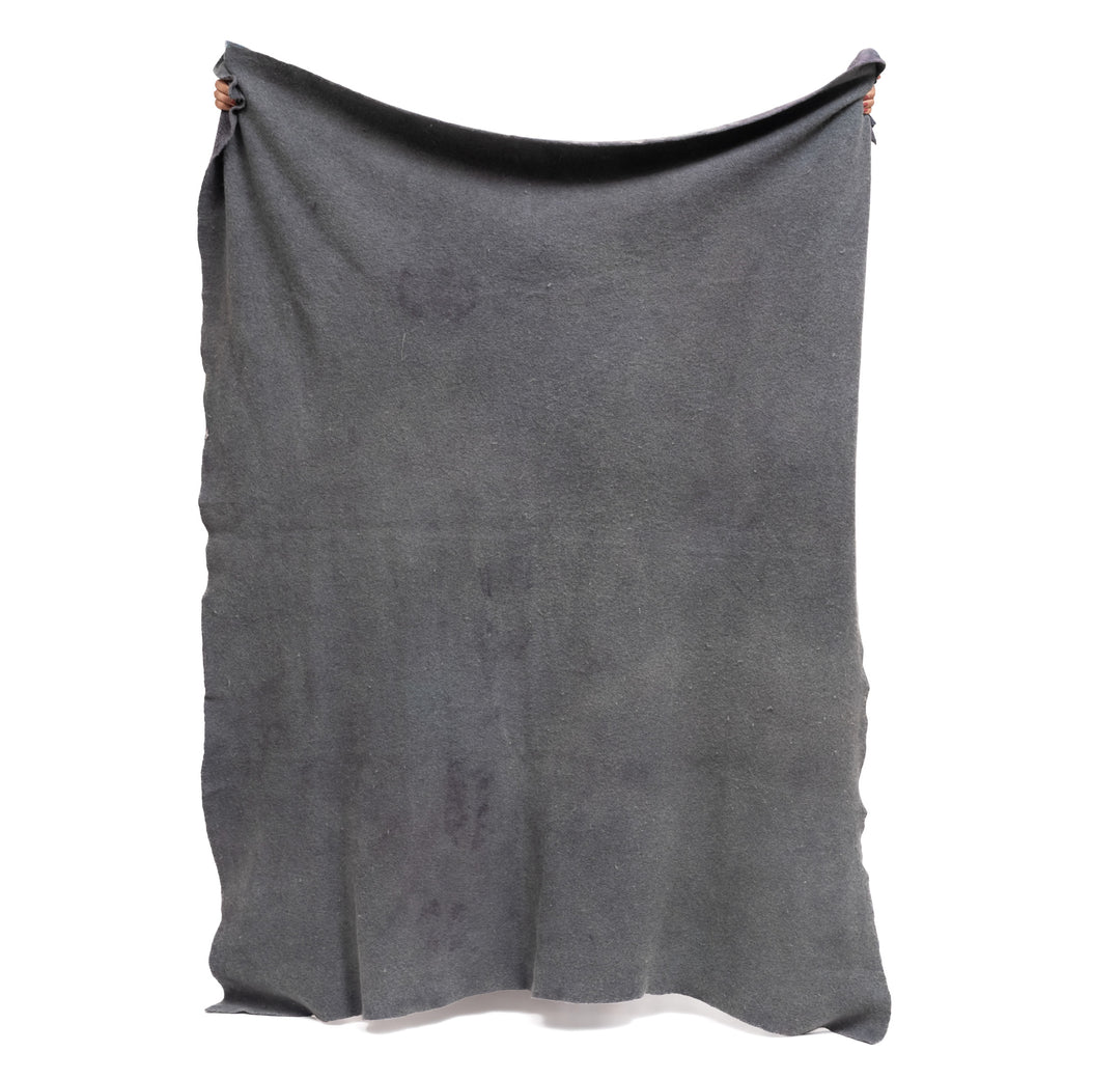 Grey Mist Melange Wool Mud Dye throw