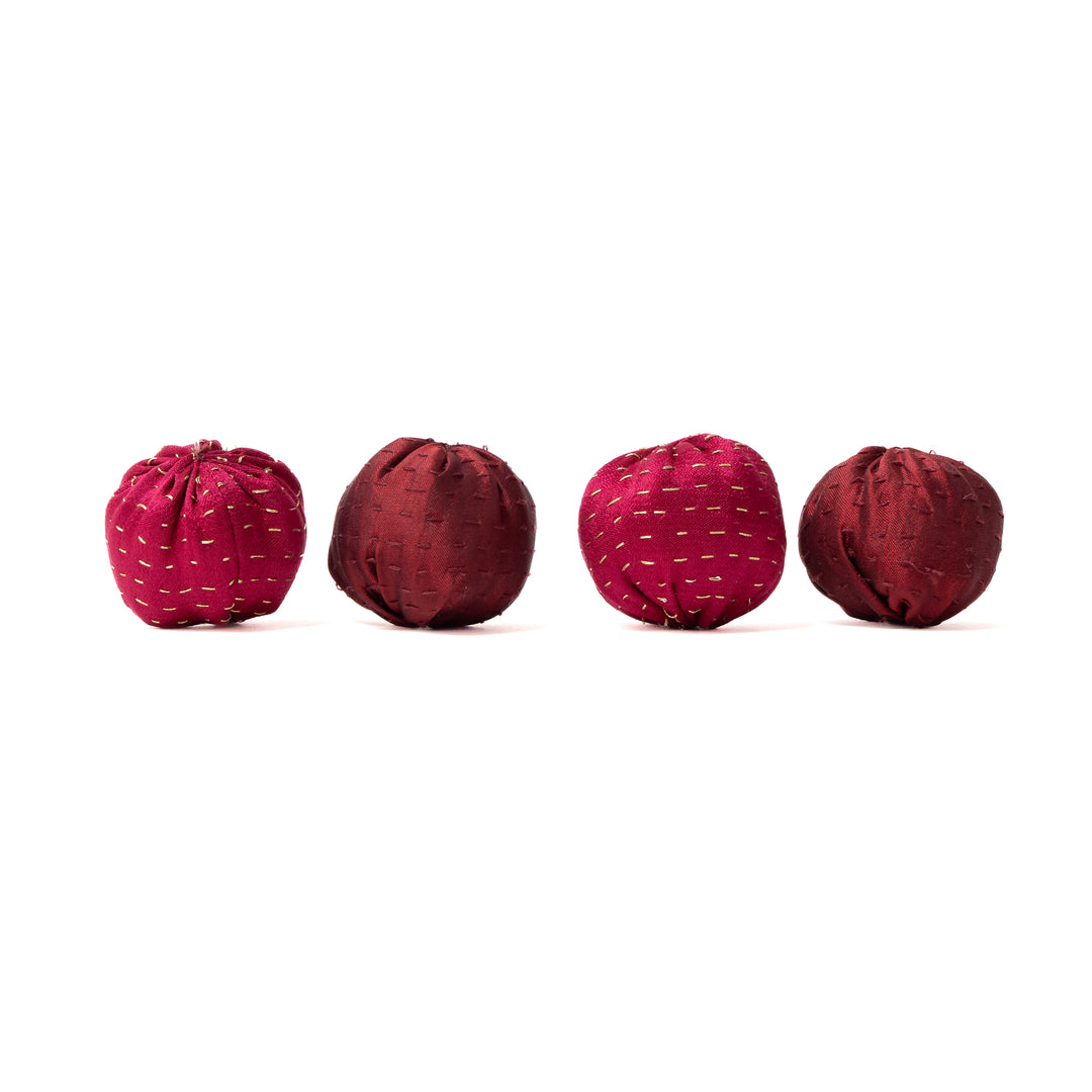 Red Ball Kantha Ornament