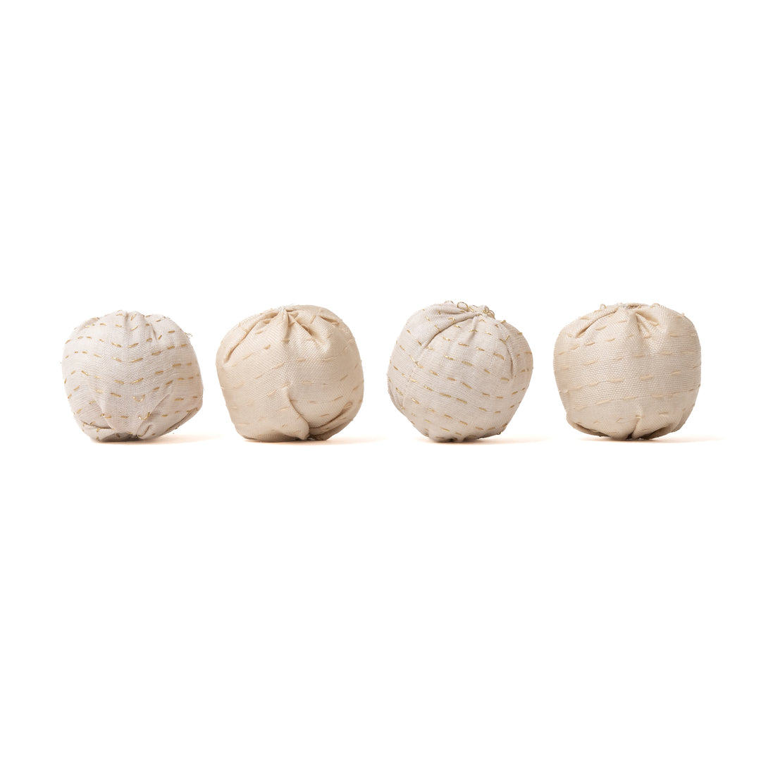Ivory Ball Kantha Ornament