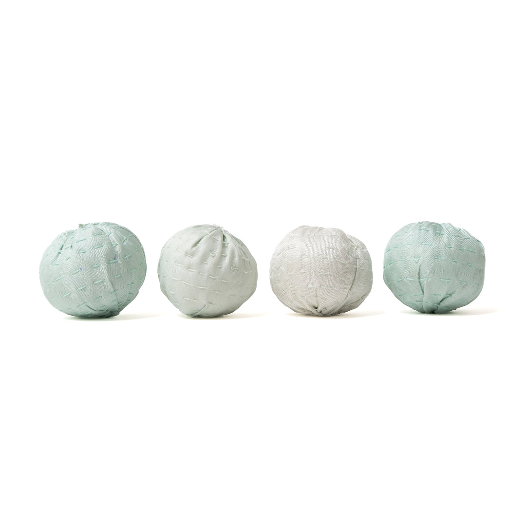 Pastel Sage Ball Kantha ornament