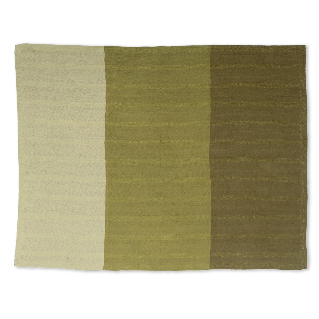 Umber Fray Patch Kantha Throw