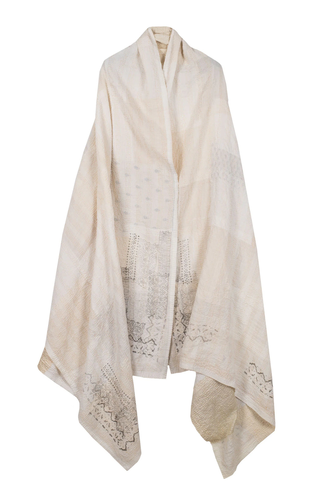 POWDER PATCH KANTHA SHAWL LARGE - pd2803-ivy -