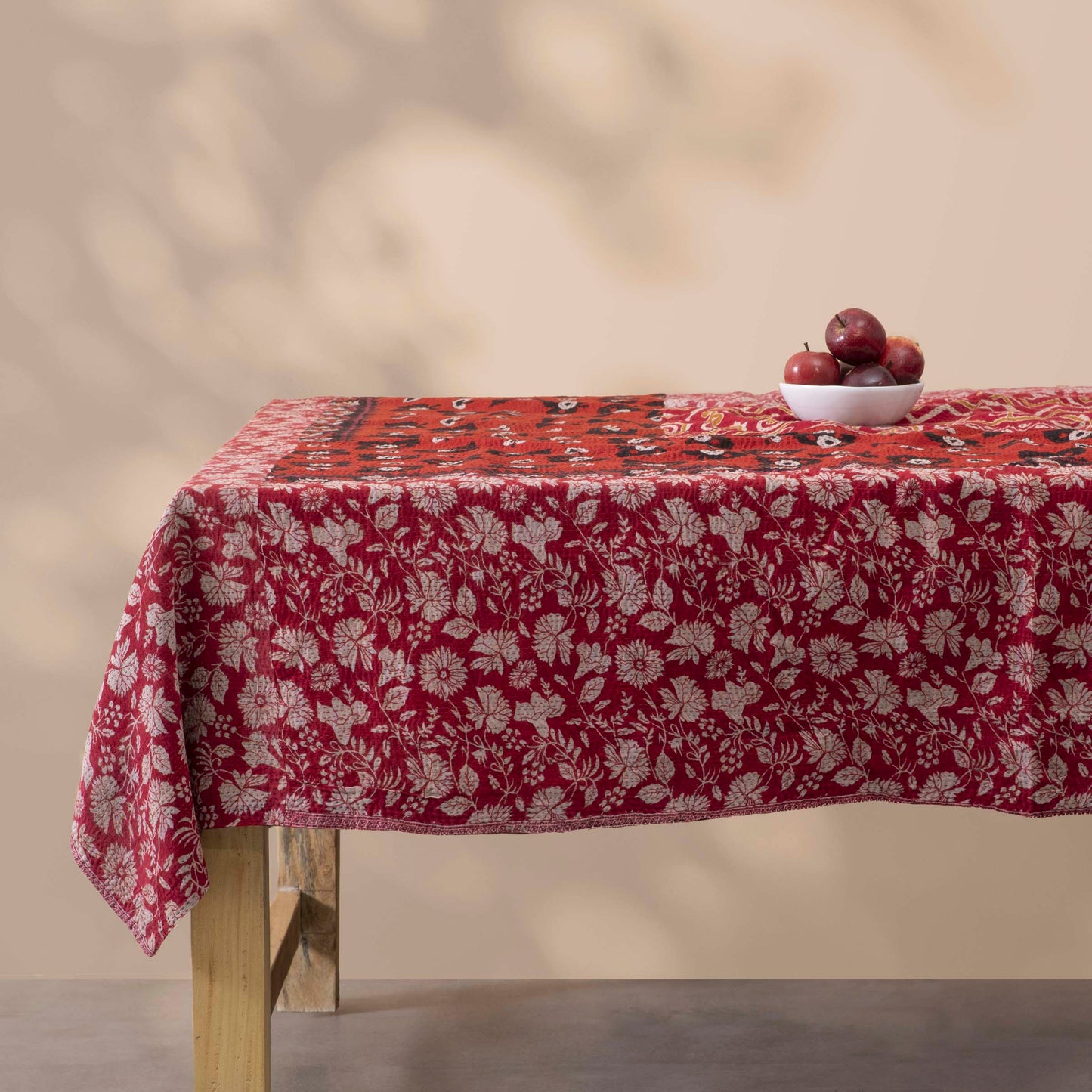 VINTAGE COTTON KANTHA TABLE COVERS - 008