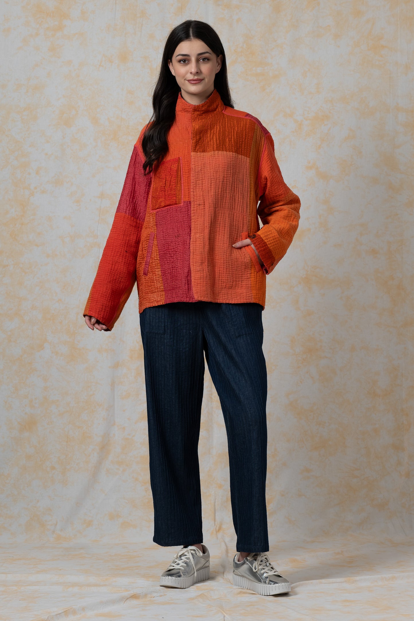BBK PATCH KANTHA-MEN'S BLOUSON - bl-bbp4040-org-