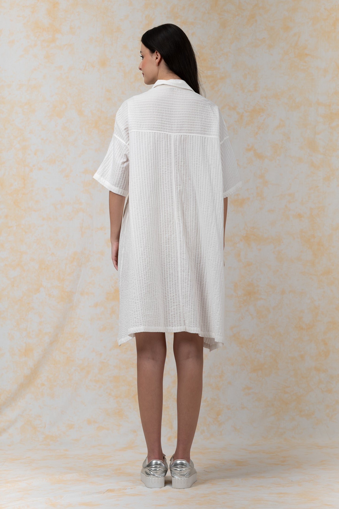 PINTUCK-DRESS-SHIRT DRESS - bl-tk1429-ivy-