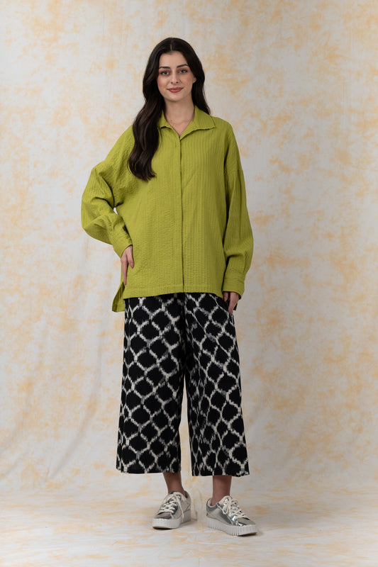 PINTUCK-TOP-NEW CAMP SHIRT - bl-tk1577-lim-