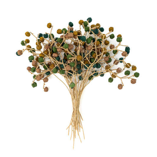 Green Lake Bouquet (metallic kantha)