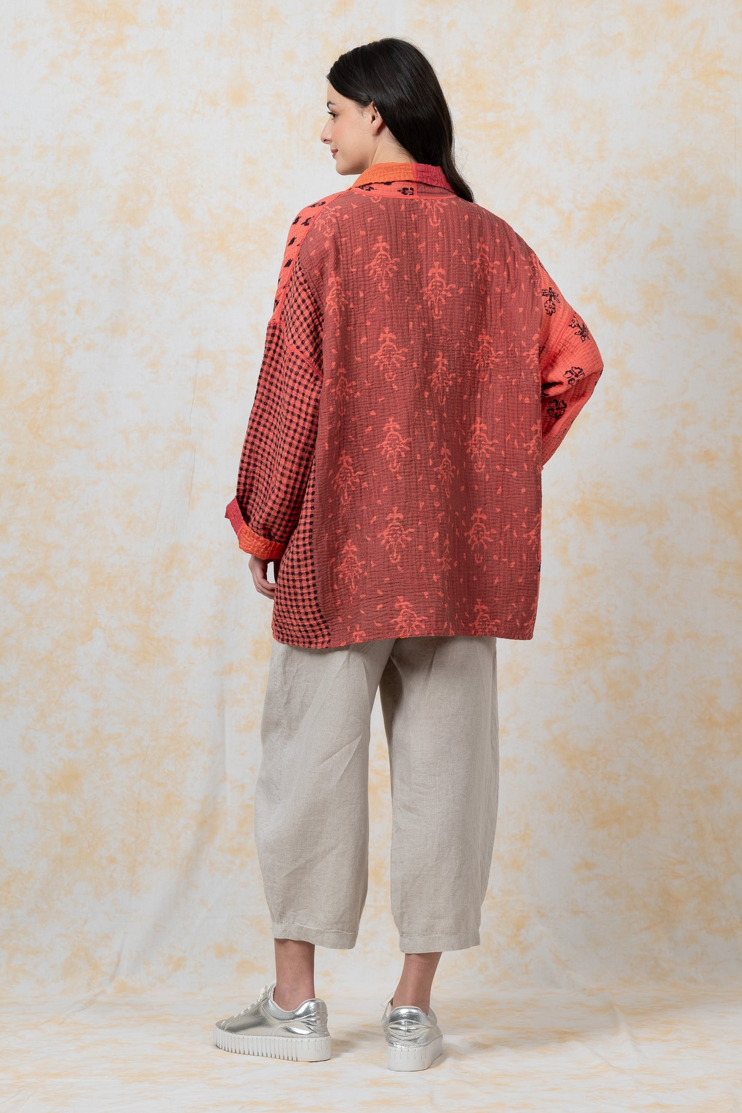 BBK PATCH KANTHA-JACKET SHORT HAORI - bl-bbp4j106-org-