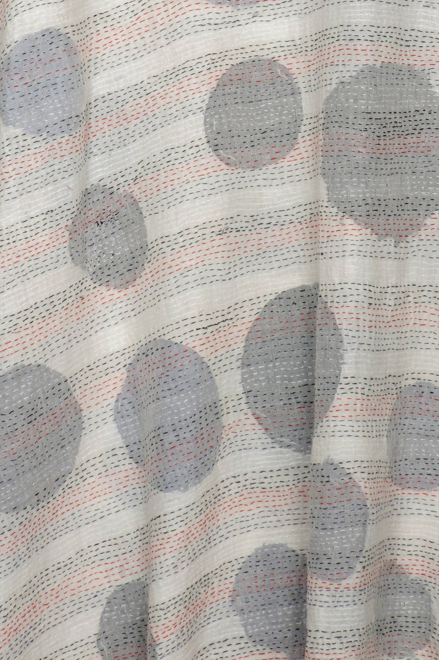 CUT OUT KANTHA A-LINE JKT - ck2003-wht -