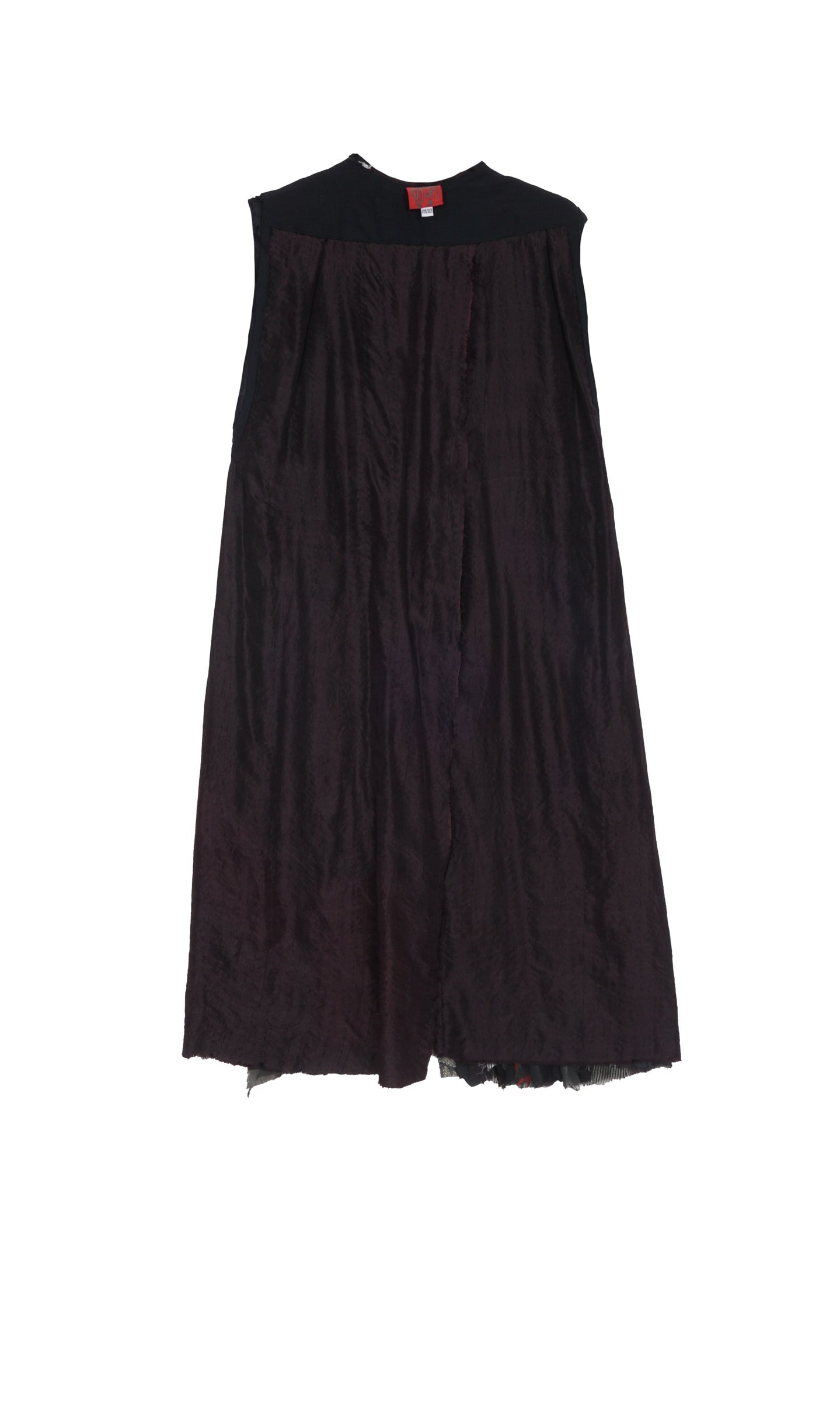 WAVY STRIPE KANTHA VEST - wv2230-blk -