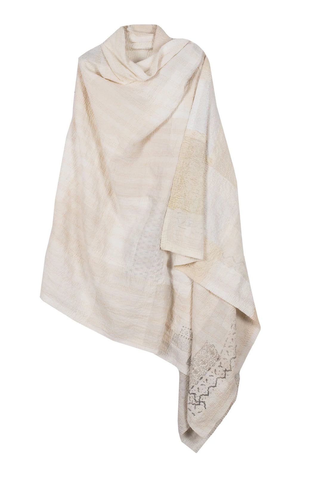 POWDER PATCH KANTHA SHAWL LARGE - pd2803-ivy -