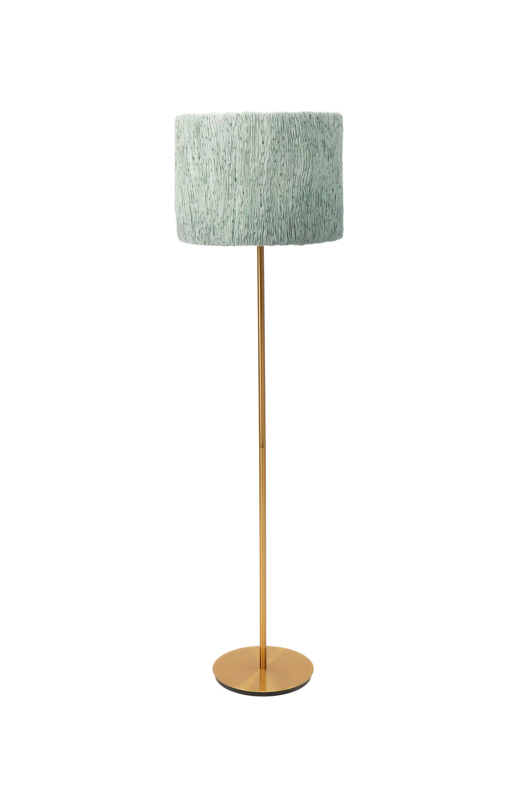 Sage Saree Pleated Blue - Floor Lampshade