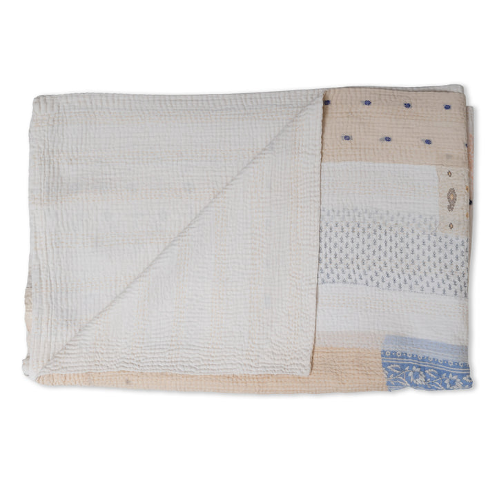 Jewels Stripe Patch Kantha Quilts