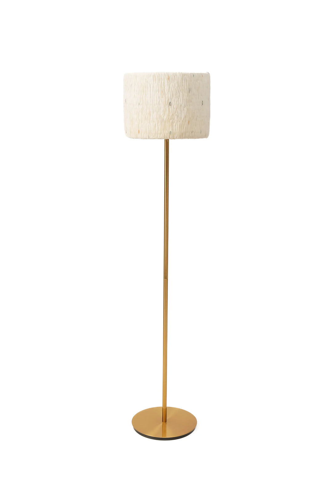 New Dawn Wavy Stripe Ivory - Floor Lampshade