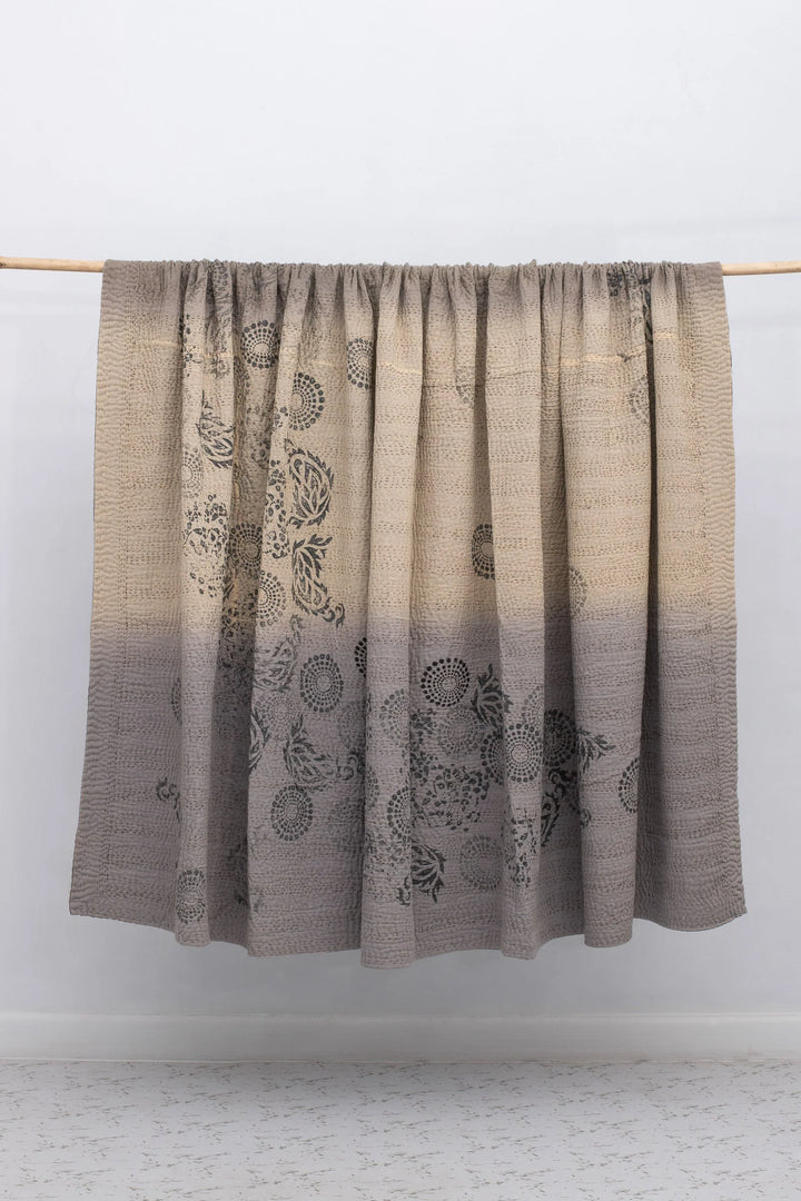 Ombre With Fray Patch Handmade Vintage Quilts - Yellowstone