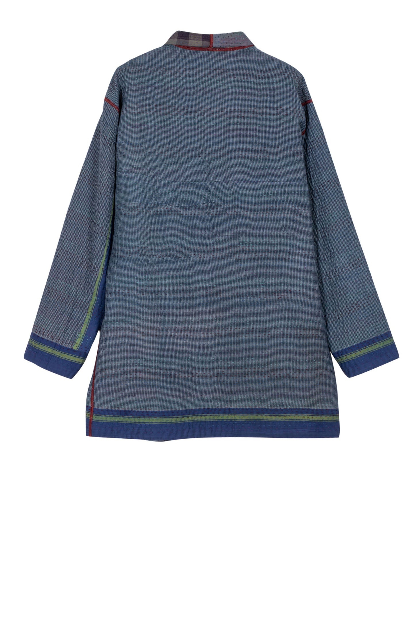 WOVEN VINTAGE COTTON KANTHA MEN'S JACKET - fw4041-5001s -