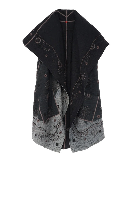 OMBRE SUN RALLI FIREWORKS KANTHA CIRCULAR VEST - of4201-gry -