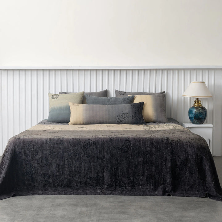 Ombre With Fray Patch Handmade Vintage Quilts - Yellowstone