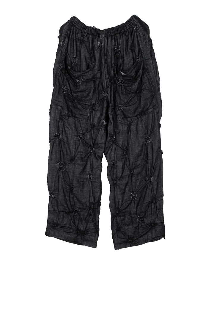 SPIRAL KANTHA BAGGY PANTS - sl2642-blk -