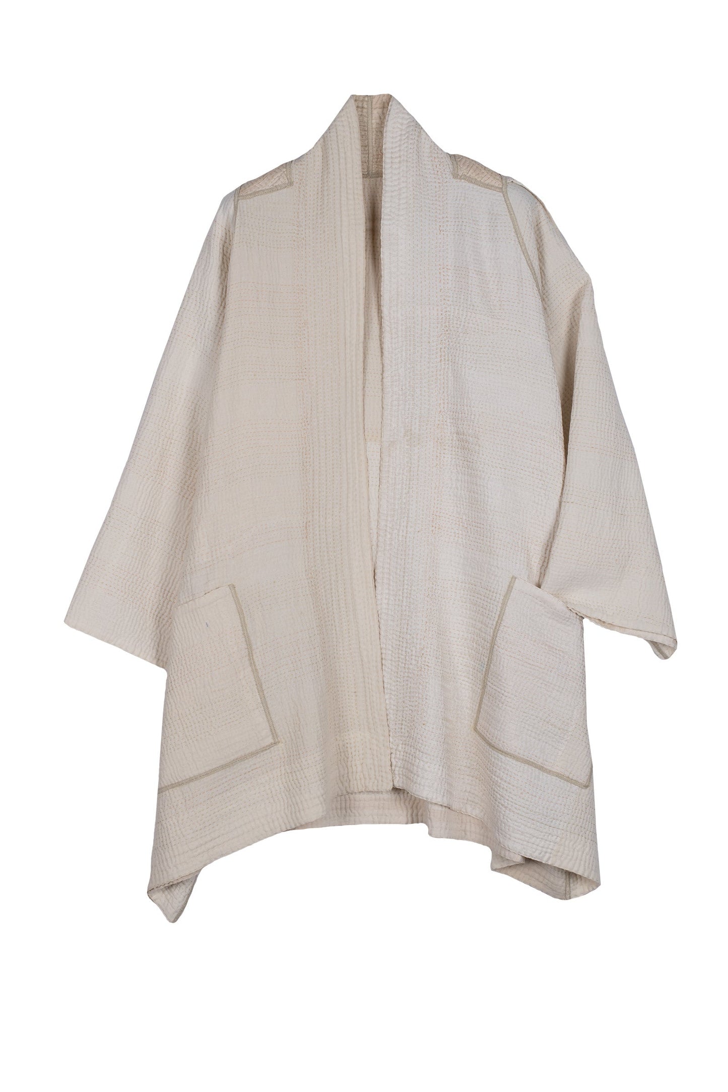 JAIPUR WHITE KANTHA A-LINE JKT - jw4003-ivy -