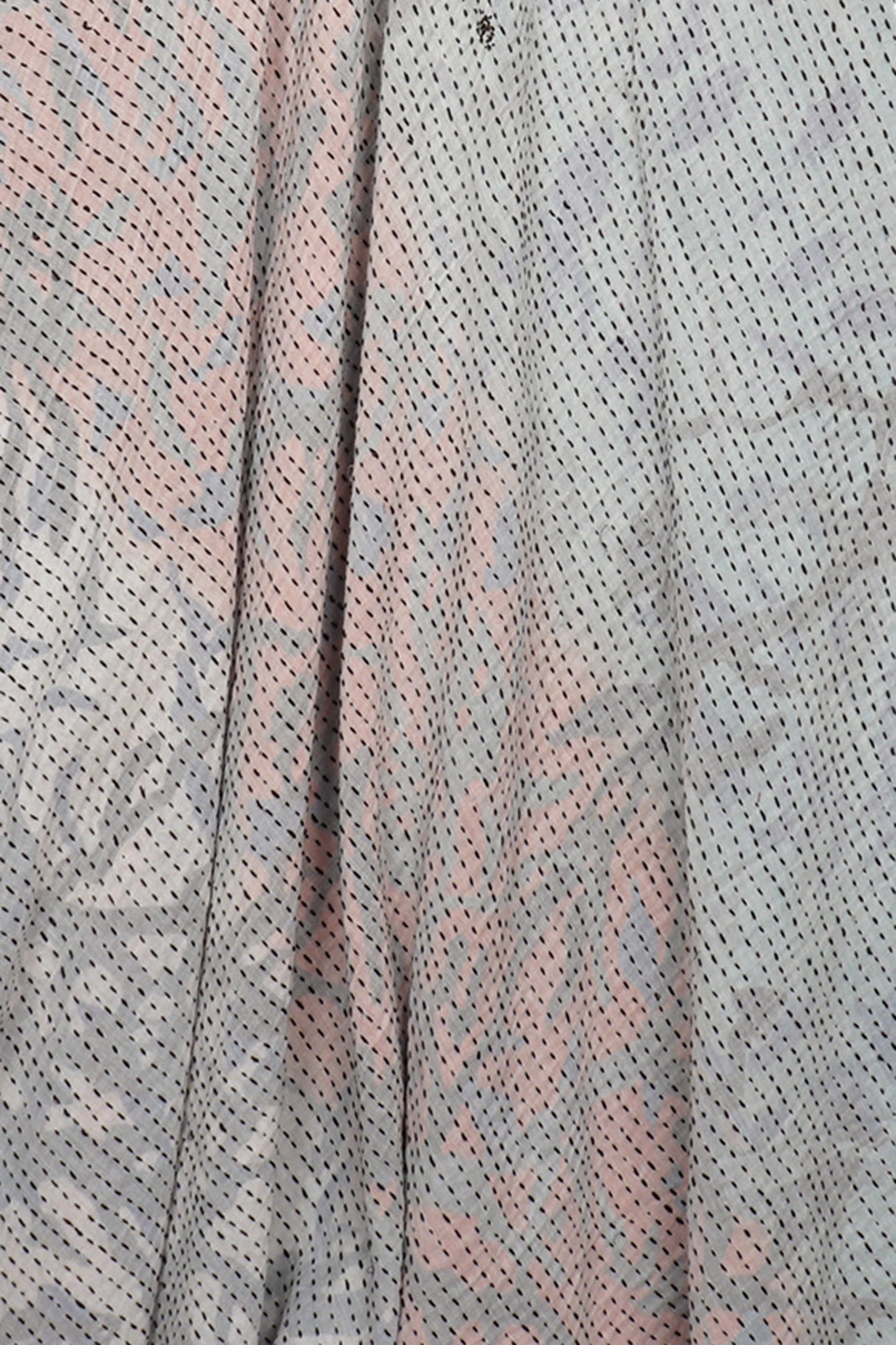 SUMMER BREEZE PRINT KANTHA V-NECK JUMPER - sz2622-blu -