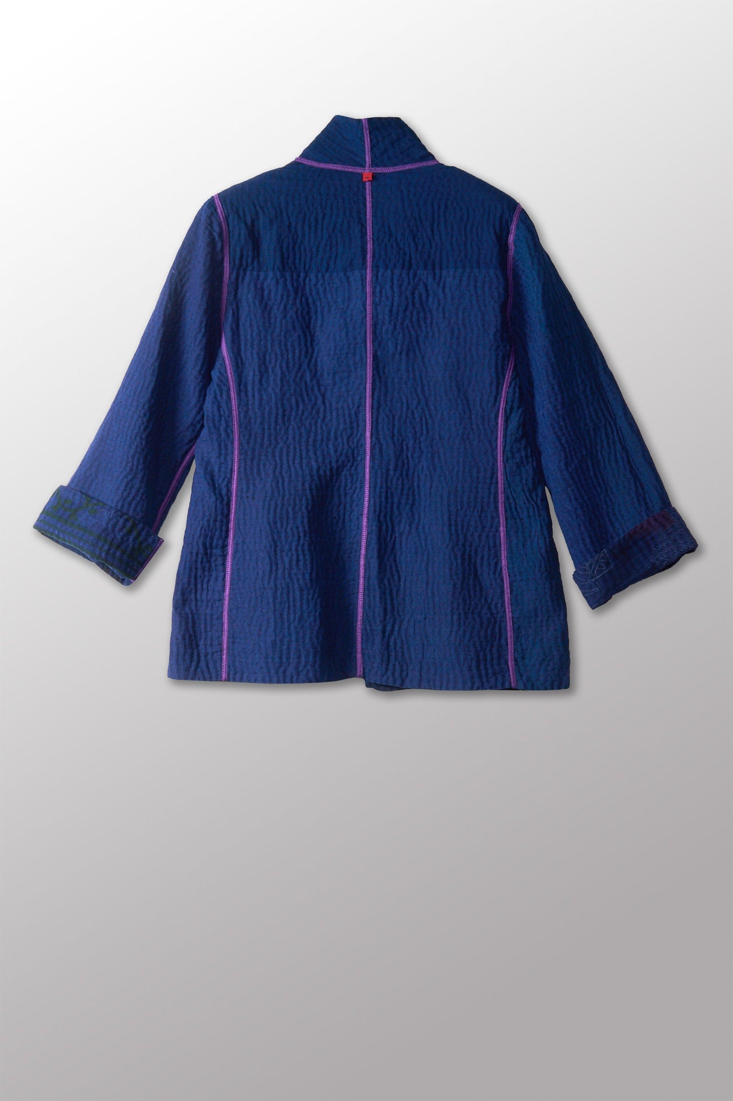 MUJI PATCH KANTHA SHORT JKT - mp4007-nvy -