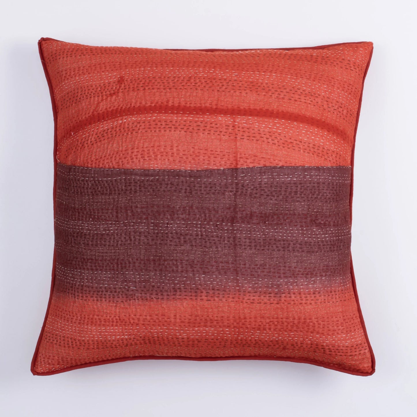 Vintage Kimono Print  Orange  Cushion