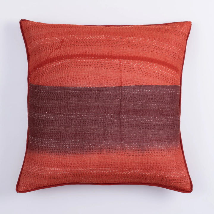Vintage Kimono Print  Orange  Cushion