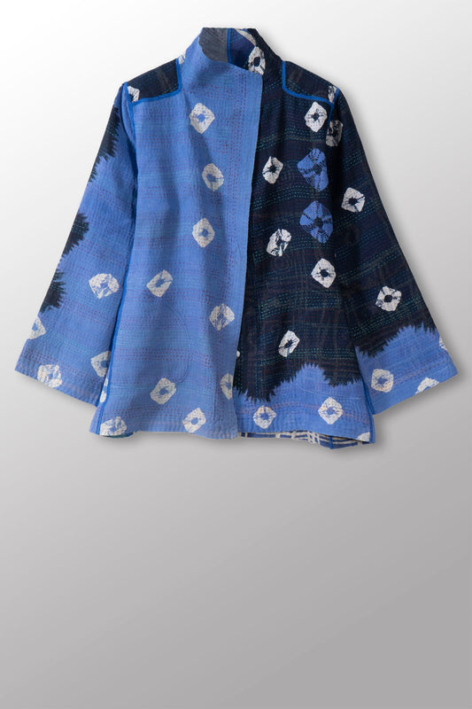 VINTAGE COTTON KANTHA SHORT JKT - cv2007-0088m -