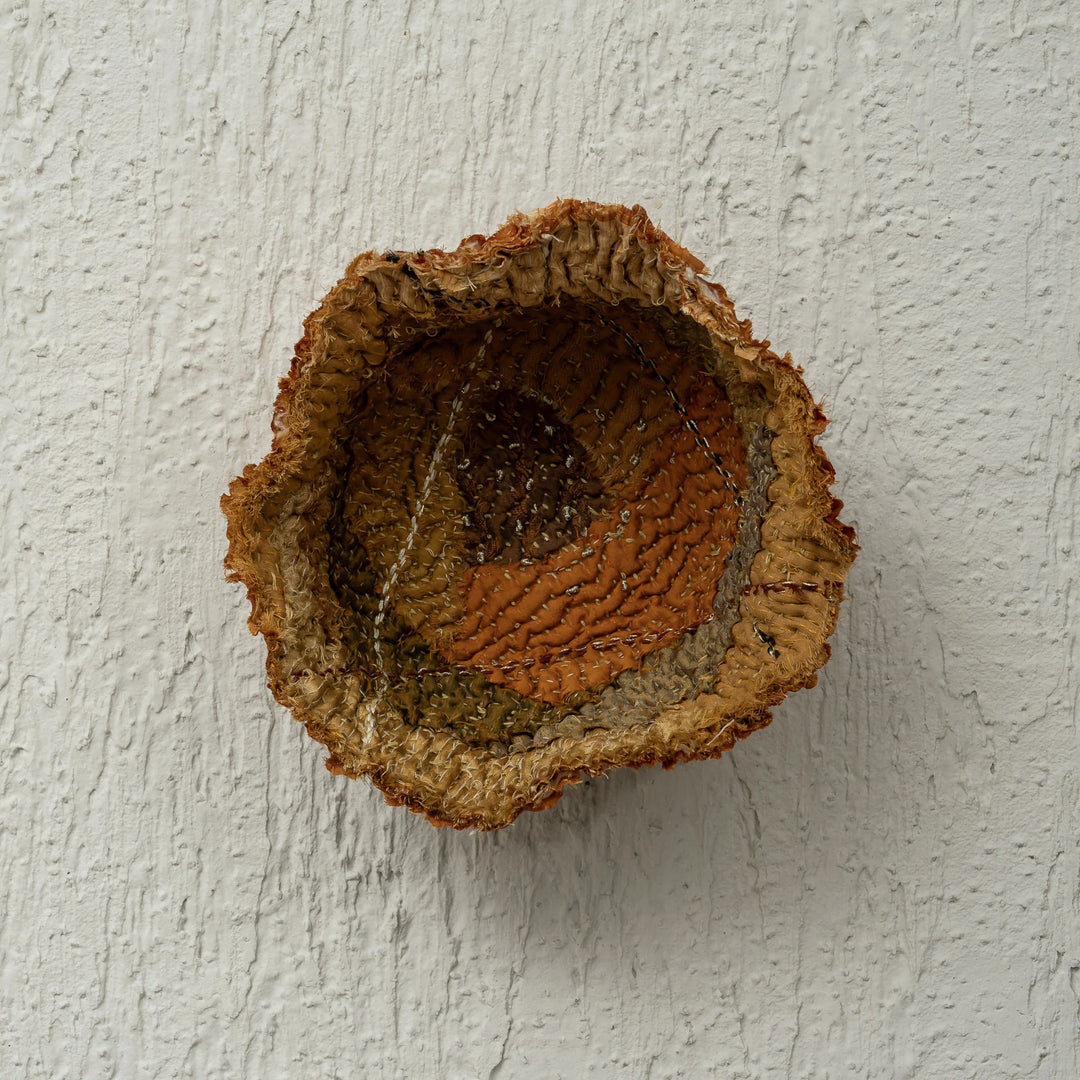 Umber Kantha Shallow  Rose Bowl