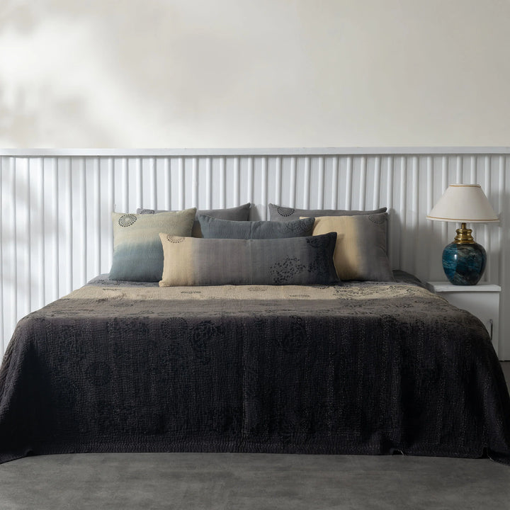 Ombre With Fray Patch Handmade Vintage Quilts - Yellowstone