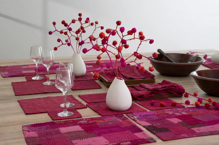Pink Kantha Stem Twigs