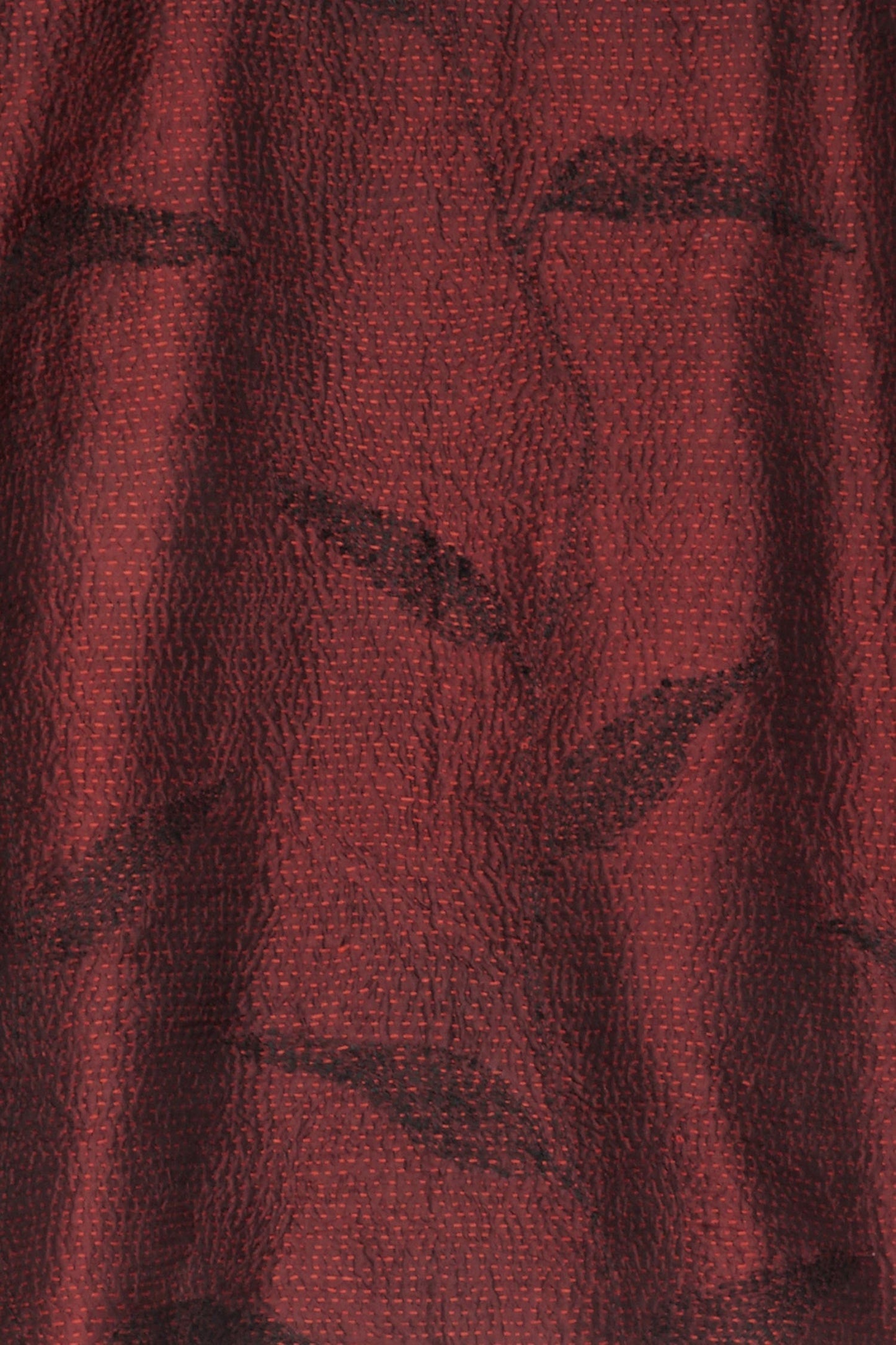 NIGHT BAMBOO SILK COTTON KANTHA MINI KIMONO VEST - nb2238-red -