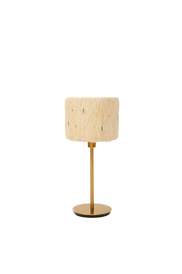 New Dawn Wavy Stripe Ivory - Night Lampshade