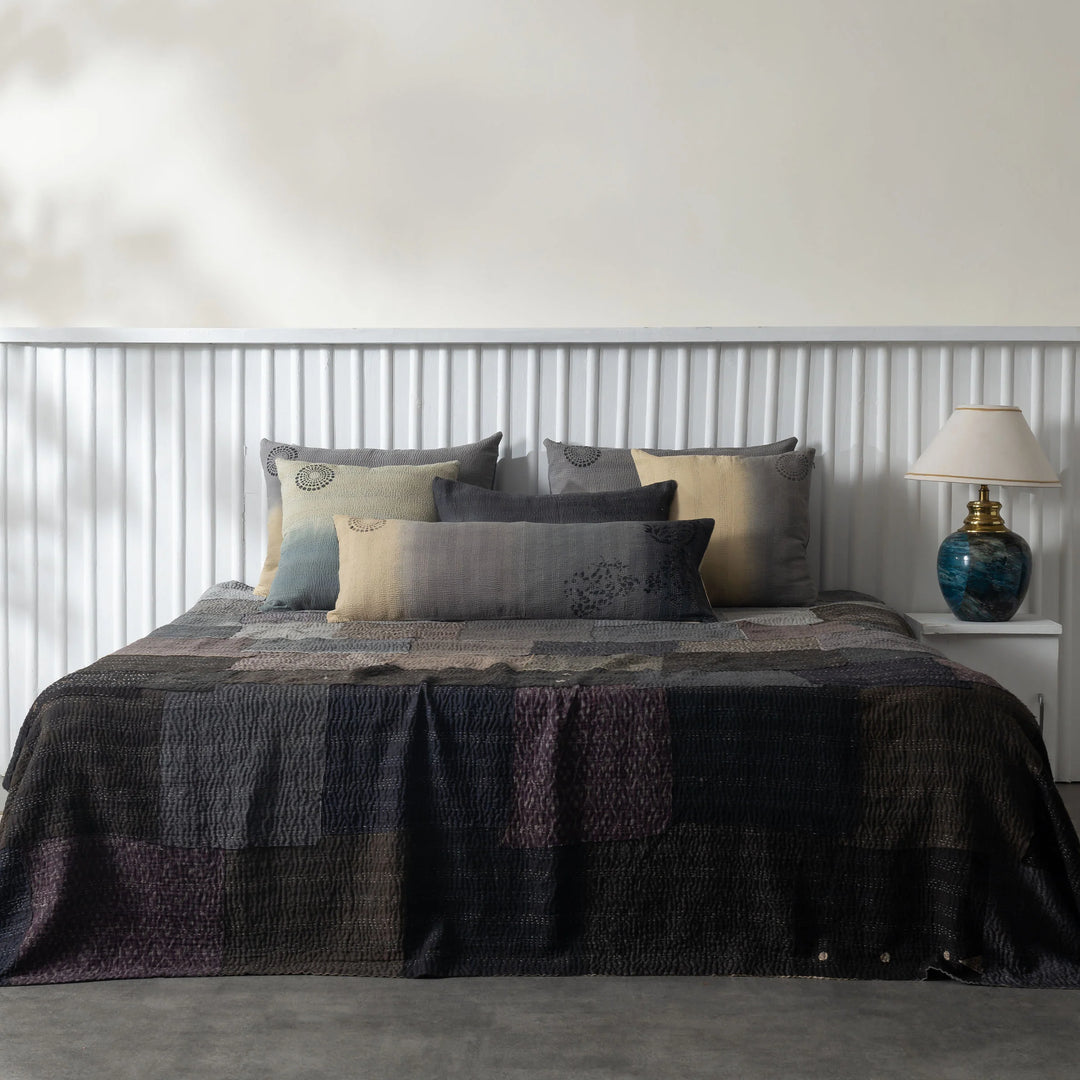 Ombre With Fray Patch Handmade Vintage Quilts - Yellowstone