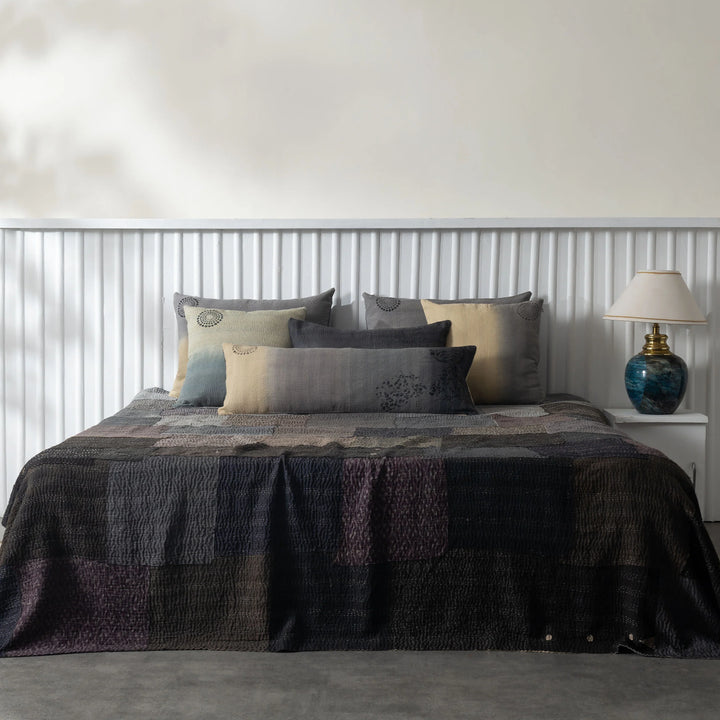 Ombre With Fray Patch Handmade Vintage Quilts - Yellowstone