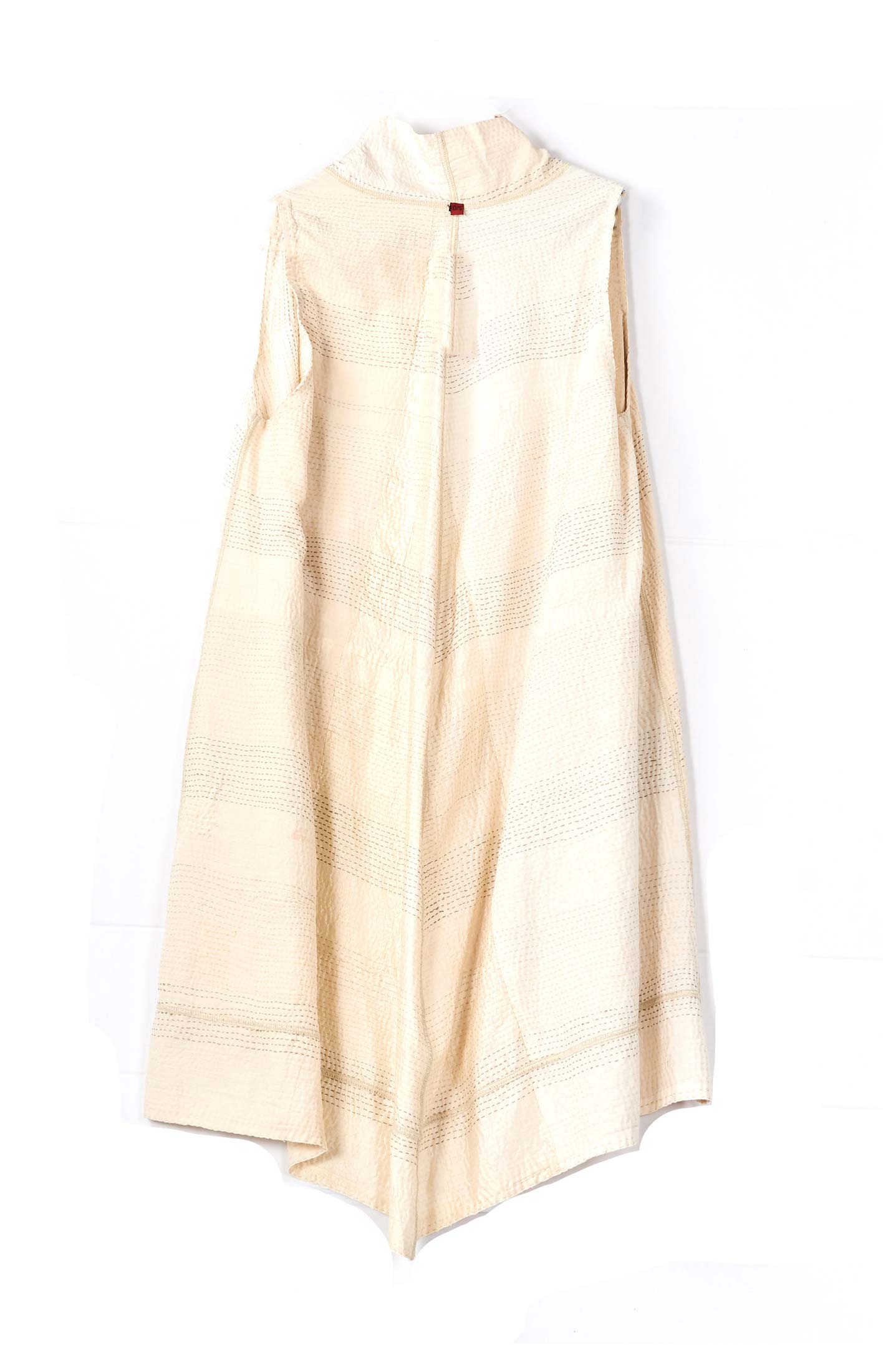 JAIPUR WHITE KANTHA A-LINE VEST - jw2203-ivy -