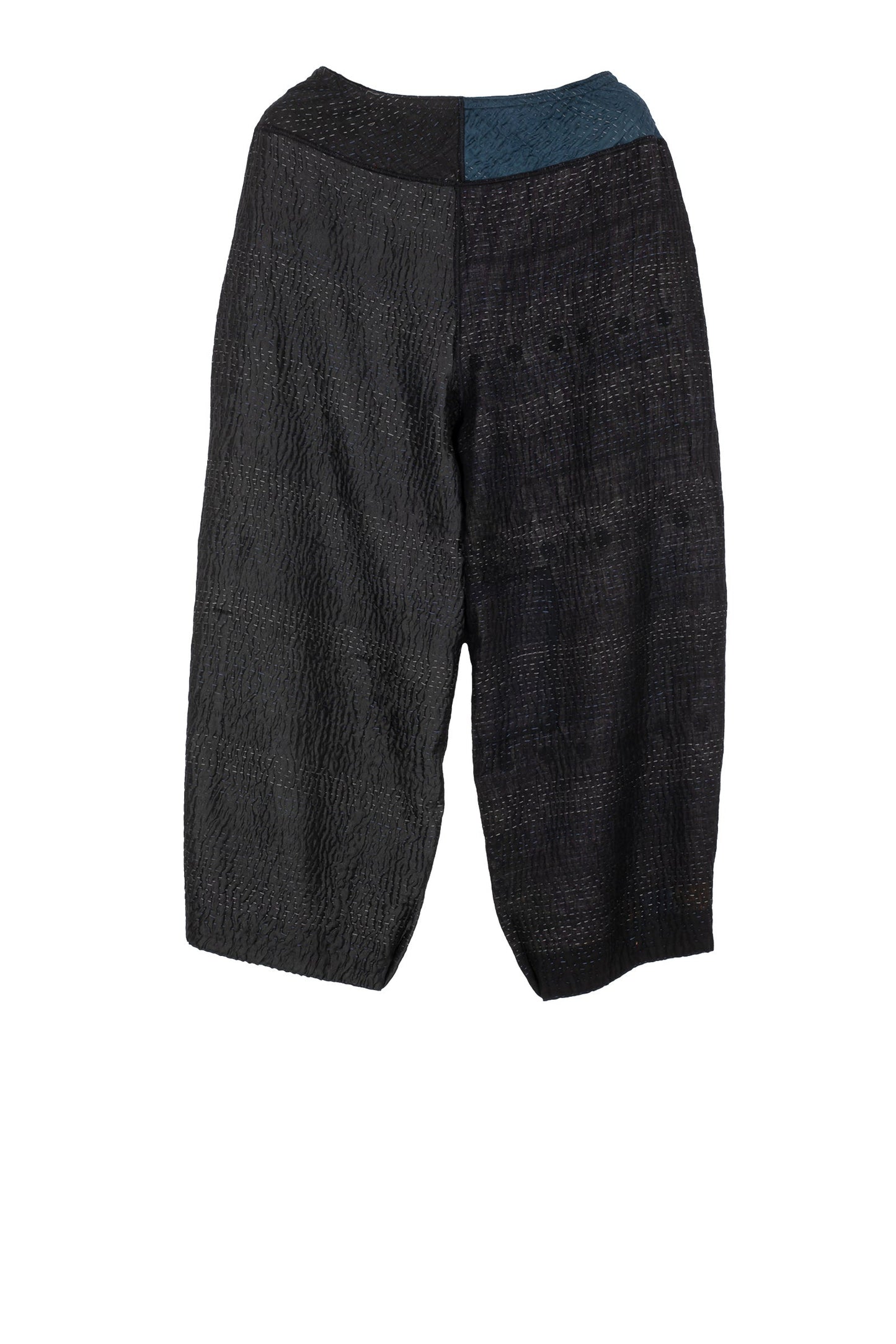 JAIPUR PATCH KANTHA LANTERN PANTS - jp4634-blk -