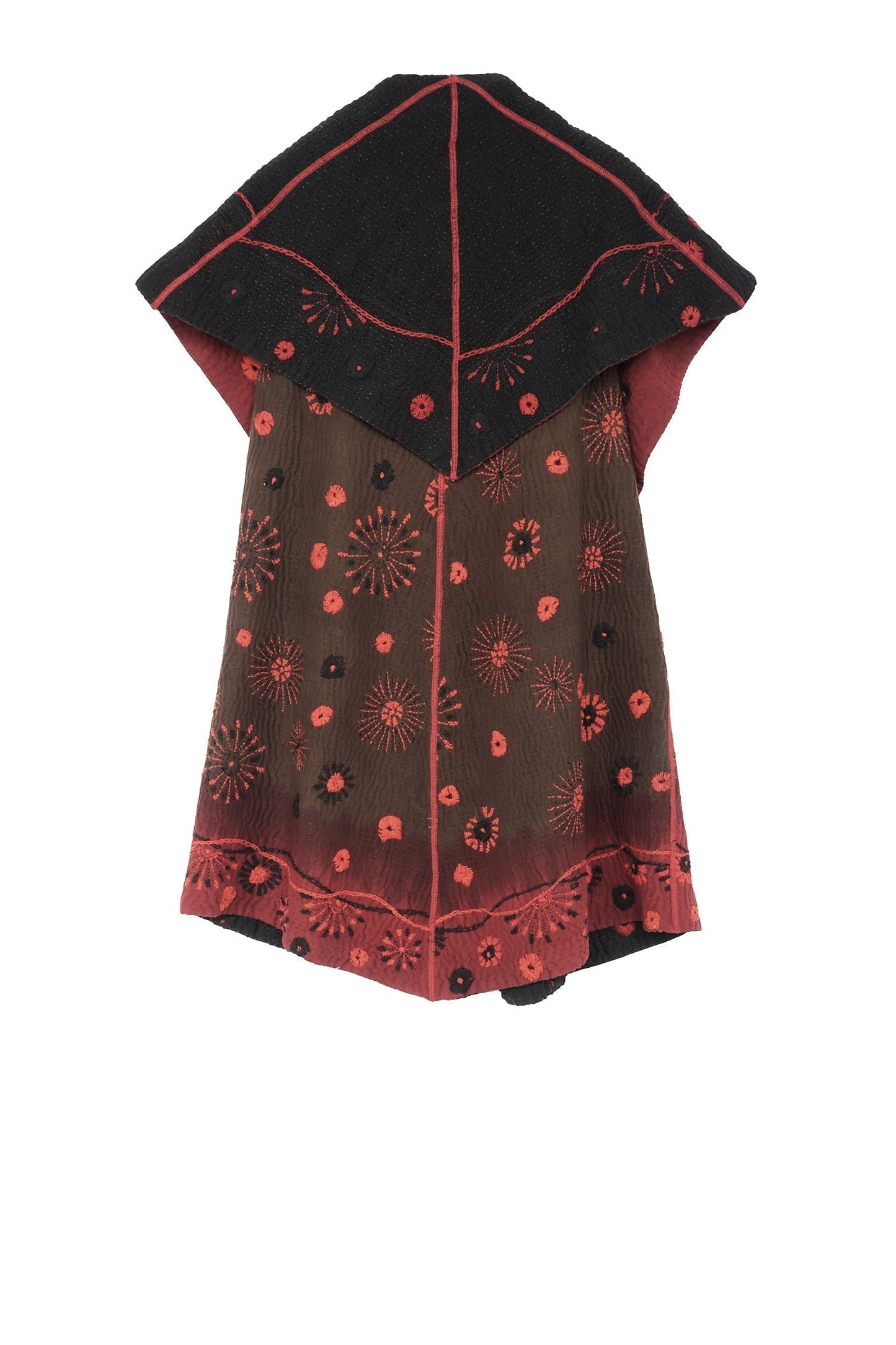 OMBRE SUN RALLI FIREWORKS KANTHA CIRCULAR VEST - of4201-red -