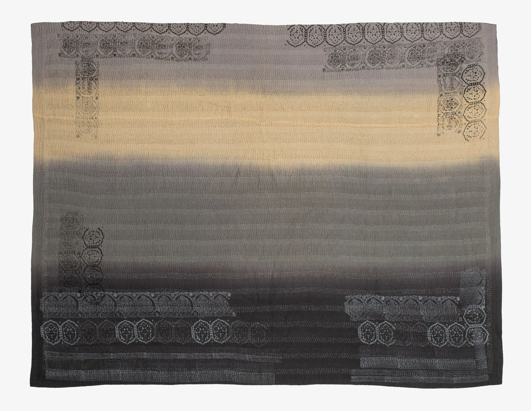 Ombre With Fray Patch Handmade Vintage Quilts - Yellowstone