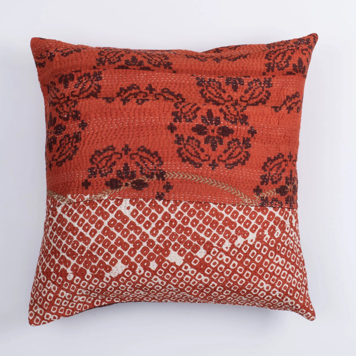 Kimono Print  Black Pillow