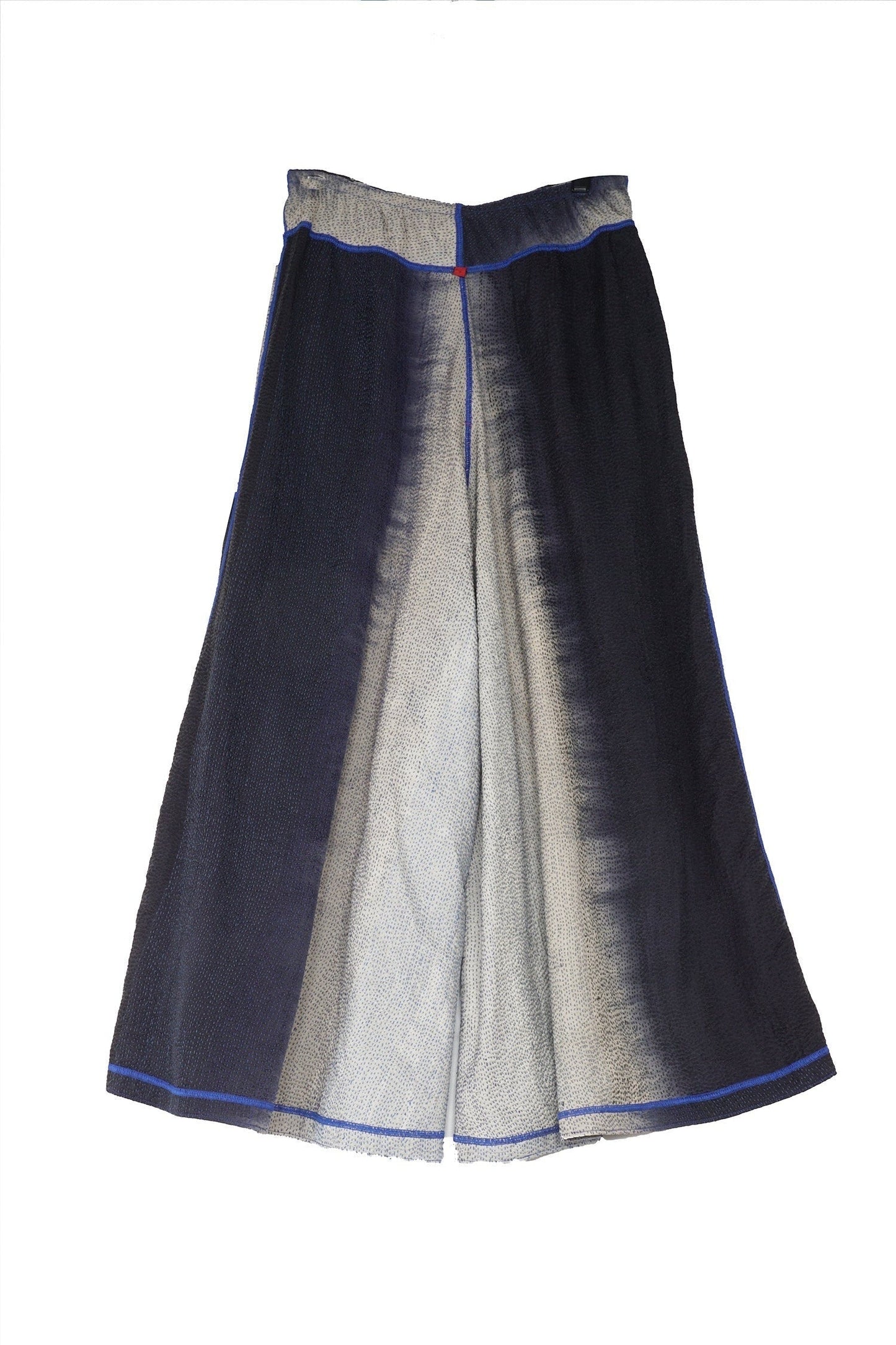 SERPENT PRINT KANTHA WIDE LEG PANTS - sp2623-blk -