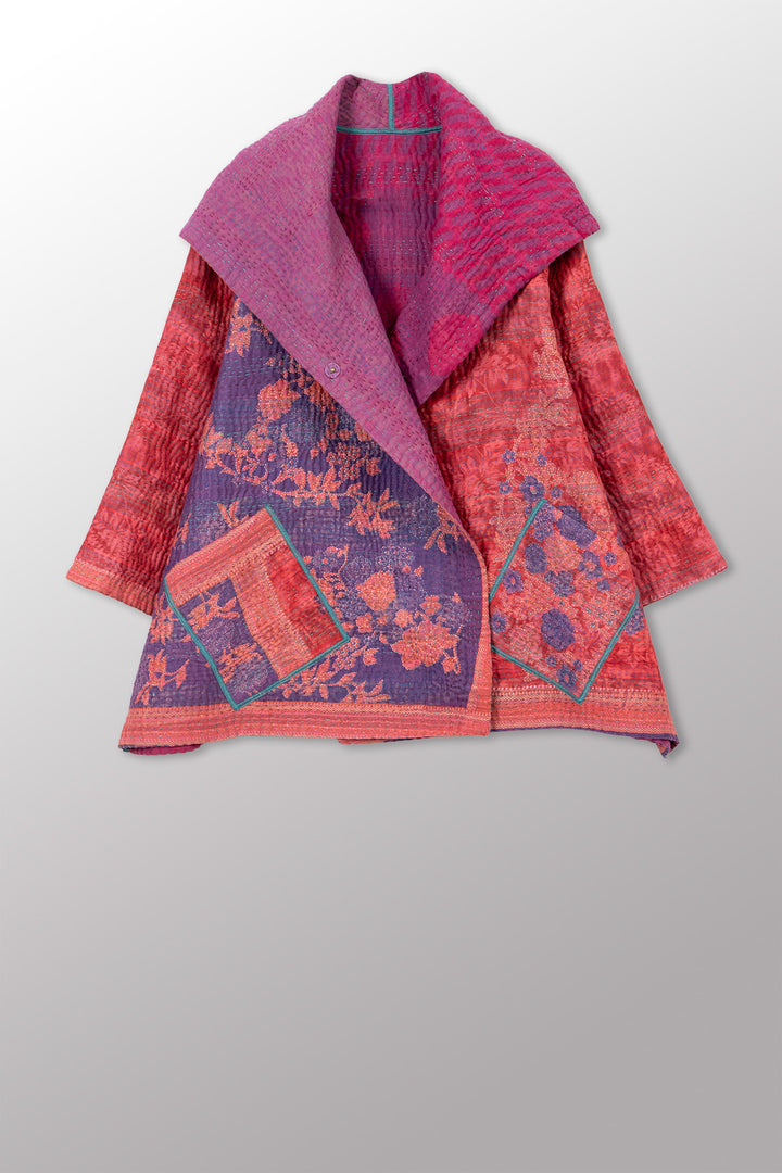 COTTON OVERDYE KANTHA FLARE JKT - ov4010-cfus009a -