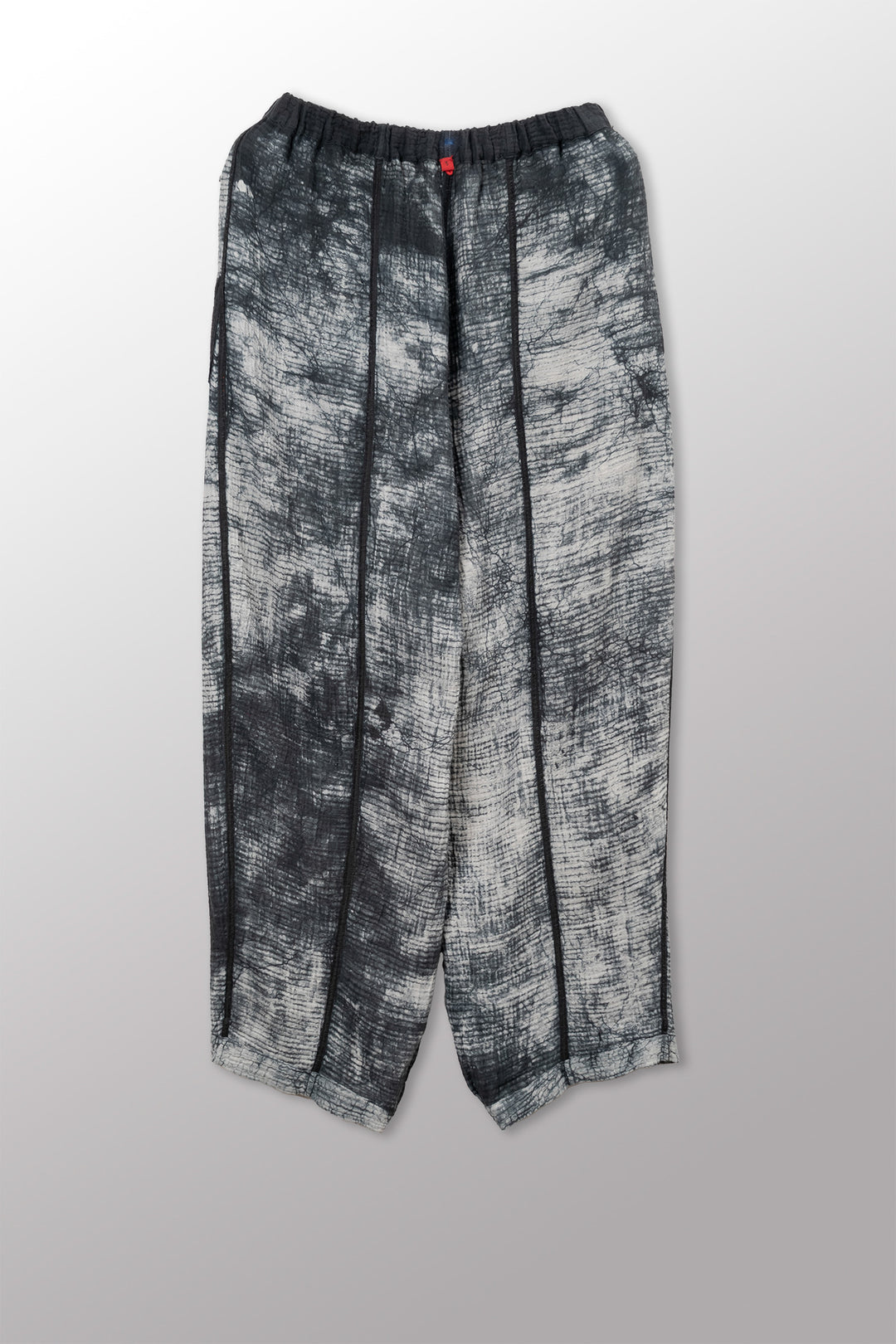 MUD DYE RIPPLE KANTHA BARREL PANTS - yp2641-gry -