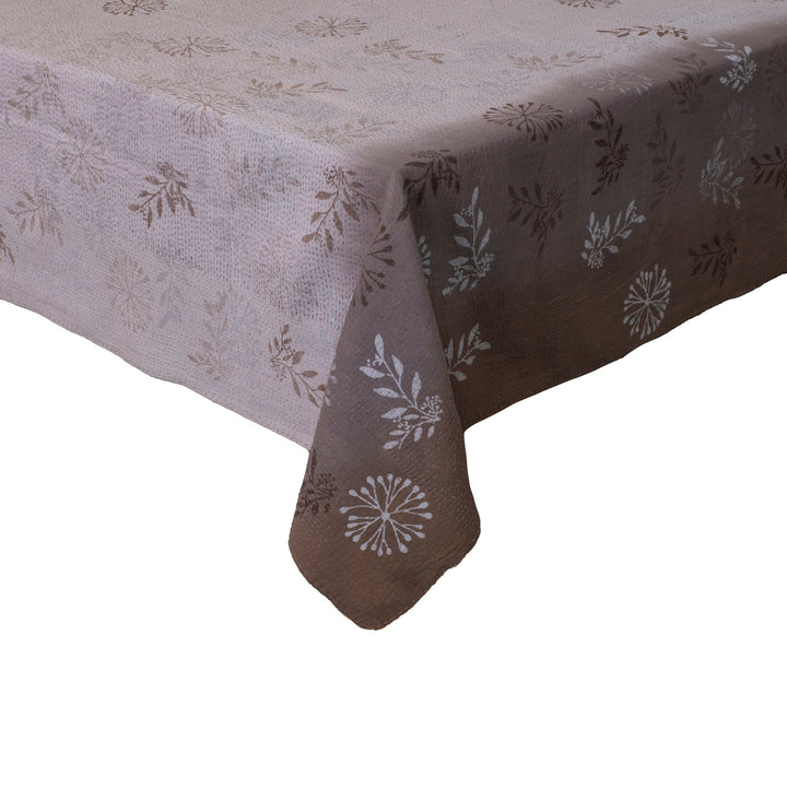 Ombre Patch Vintage Cotton Kantha Table Covers - Chocolate