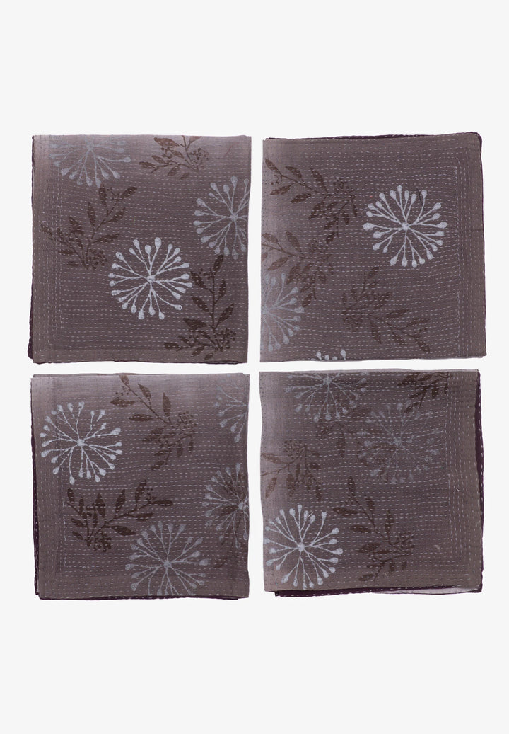 Ombre Handmade Kantha Napkin - Chocolate (Set of 2)
