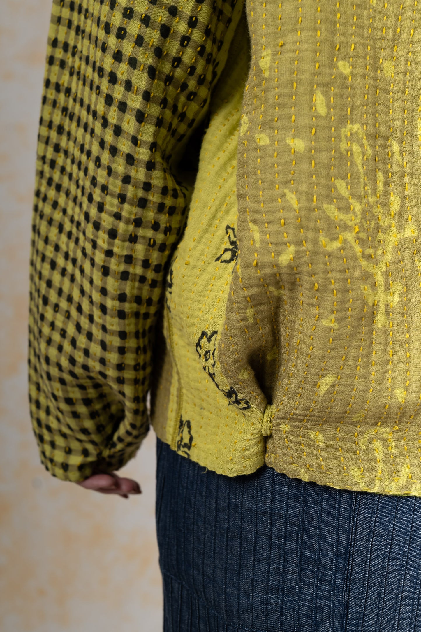 BBK PATCH KANTHA-MEN'S BLOUSON - bl-bbp4040-lim-